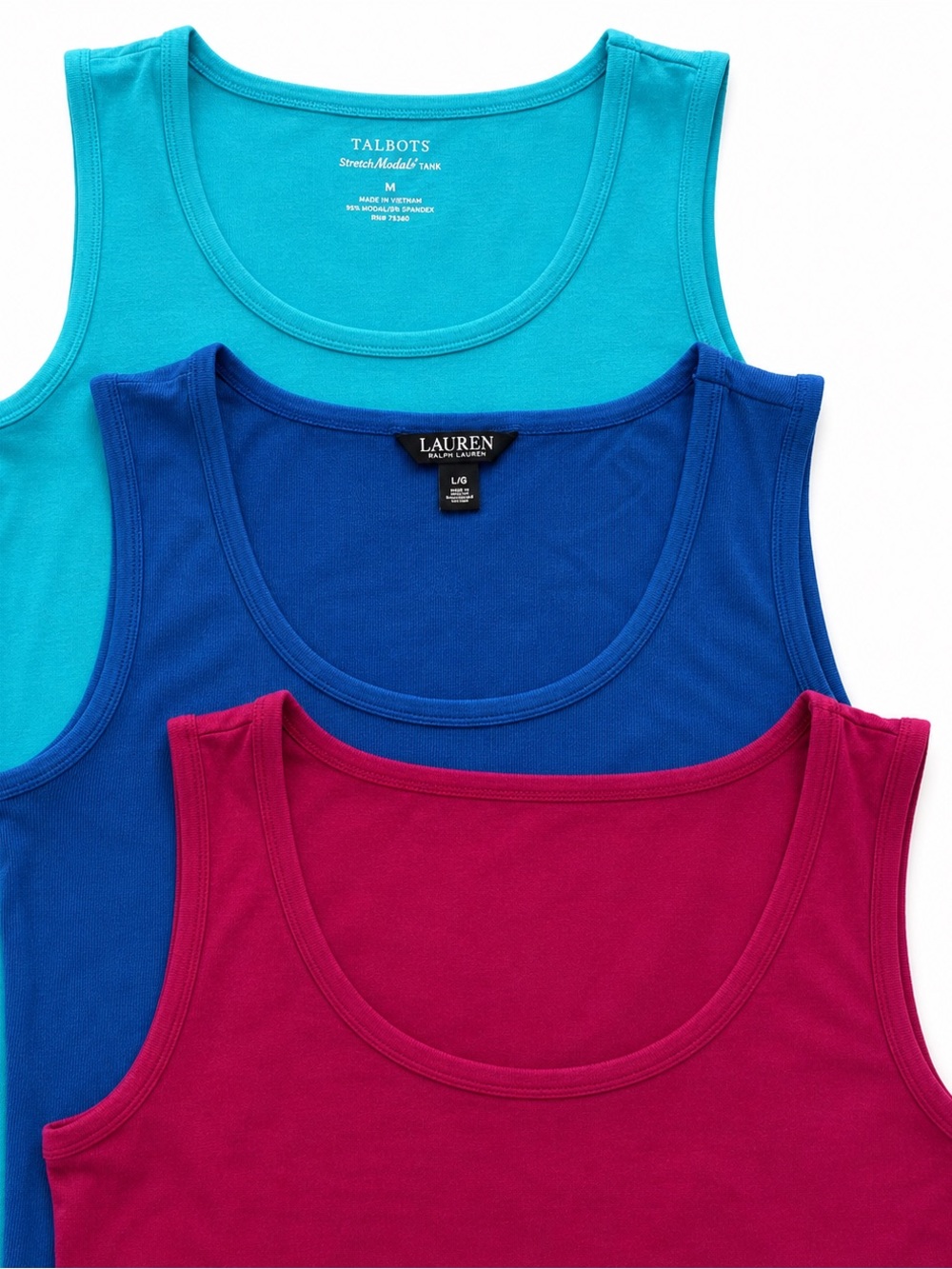 Ralph Lauren, Talbots and White House Black Market Tanks